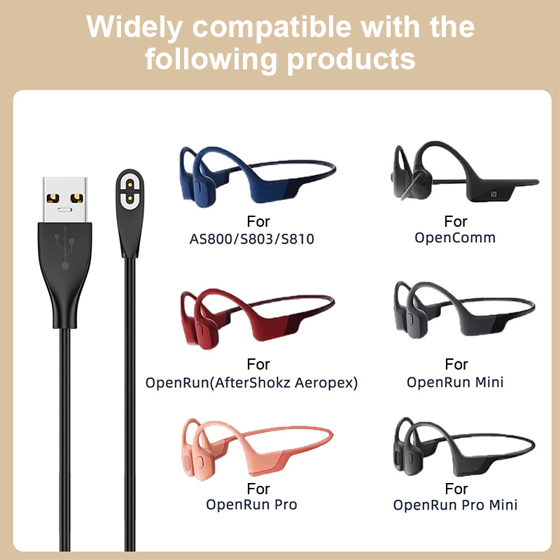 Skyrc B6 Neo Smart Charger - Shokz AS800/S803/S810/OpenRun 骨伝導ヘッドフォン USB/Type-C 高速充電ケーブル ヘッドセット充電器