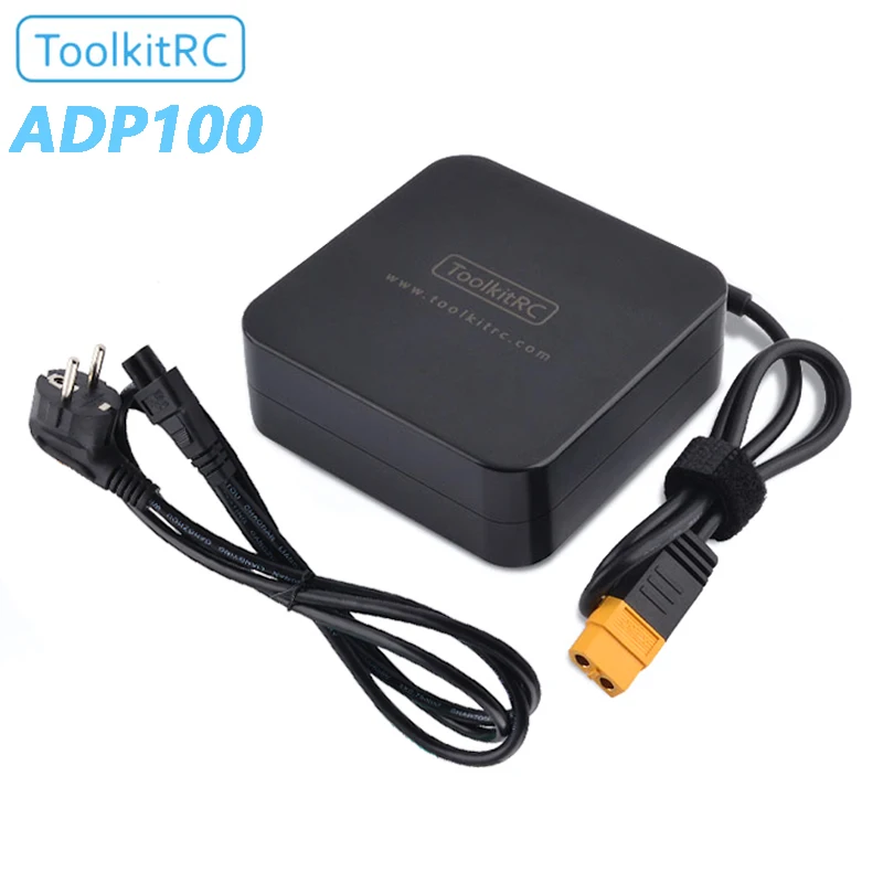 Skyrc B6 Neo Smart Charger - ToolkitRC-ADP100電源アダプター,XT60コネクターで充電,ISDT hot rc m6 m7 q6,diy充電器,100w,20.0v,5.0aと互換性があります