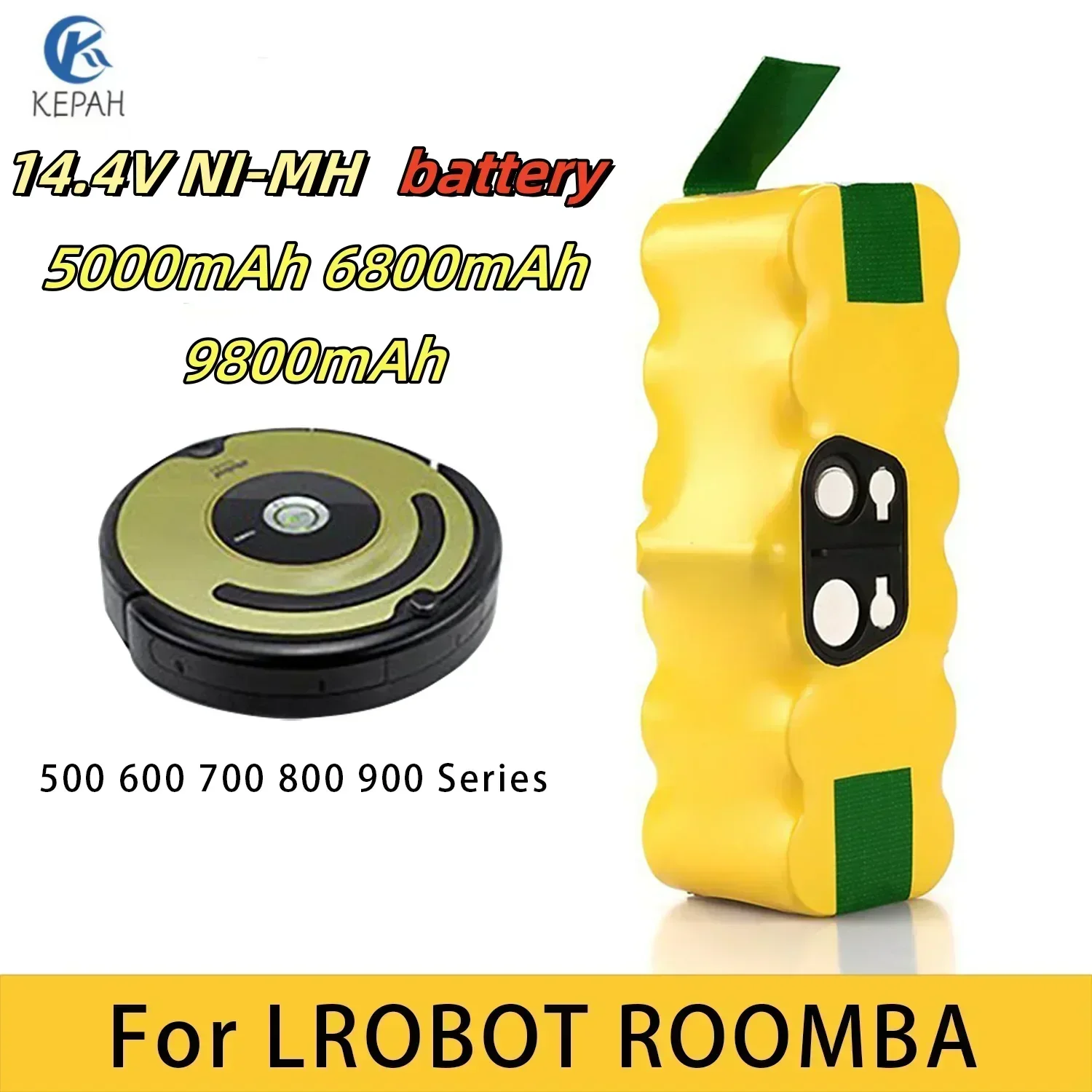 4S Lipo Battery 14.8V 6000Mah - ロボット掃除機用バッテリー,irobot,roomba 500, 600, 700, 800, 900,14.4,620シリーズ,650