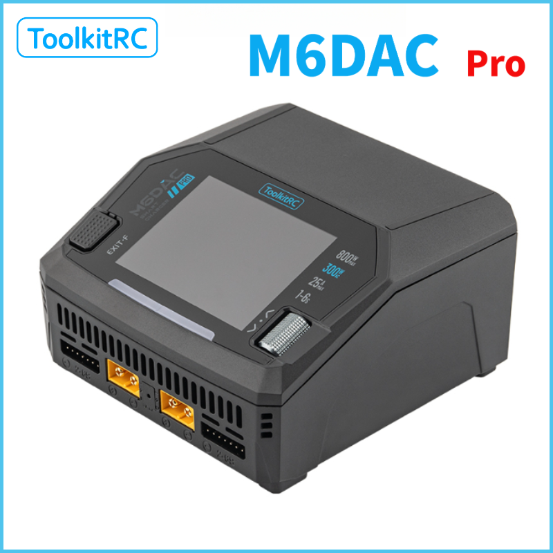 Toolkitrc M6Dac Smart Charger - ToolkitRC M6DAC PRO デュアルチャンネルスマートリポバッテリー充電器 リチウムバッテリー 1-6S
