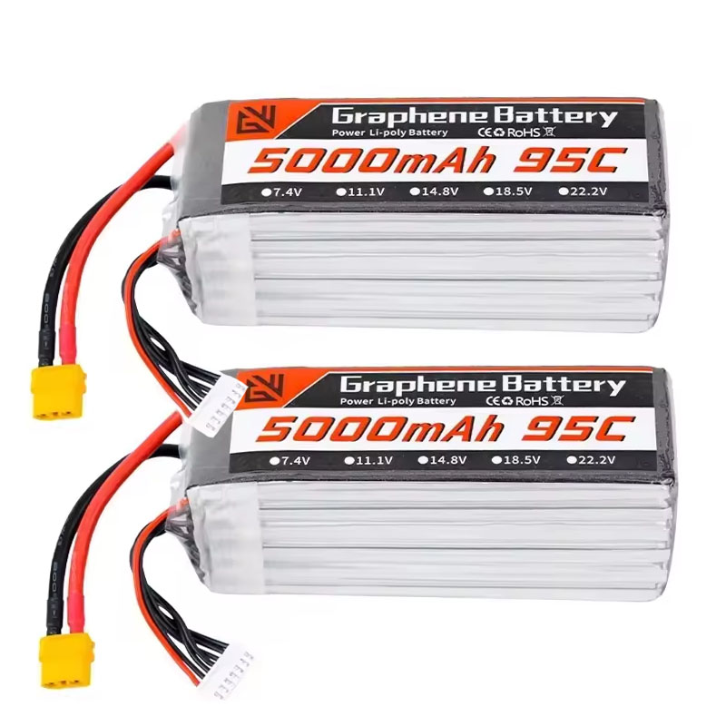 6S Lipo Battery 22.2V 5000Mah - リポバッテリー 6S 5000mAh XT60 XT90 EC5