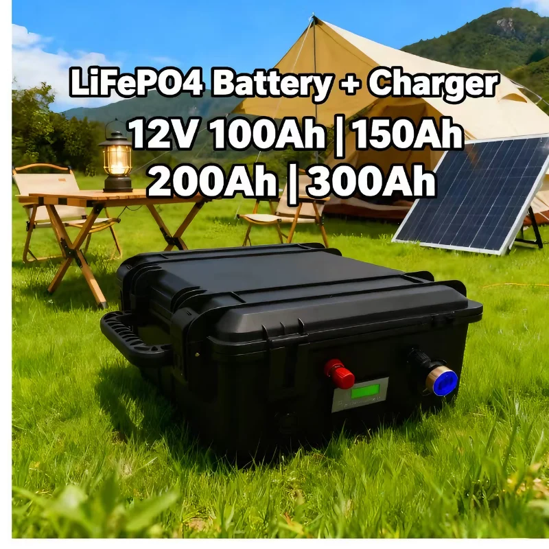 Lifepo4 12V 100Ah Bms Bluetooth - リン酸鉄リチウムイオン電池パック 12V 24V 100Ah-450Ah Bluetooth BMS搭載