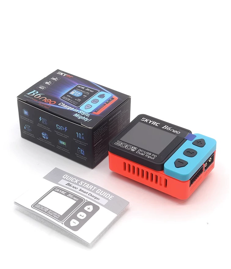 Skyrc B6 Neo Smart Charger - SKYRC-インテリジェントバランス充電器および放電器,LipoおよびLi-ionバッテリー,200W, DC, PD,80W,モデルSK-100198,b6