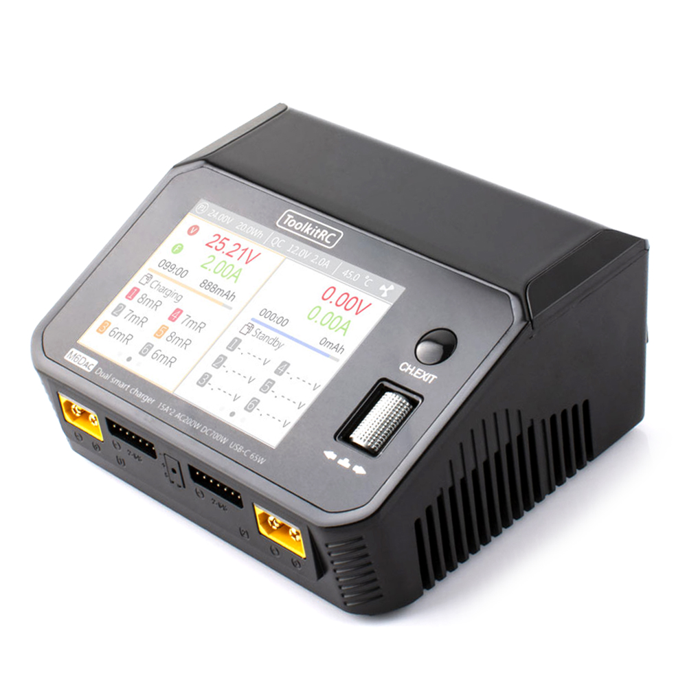 ToolkitRC M6DAC デュアルチャンネルスマートリ - Toolkitrc M6Dac Smart Charger のレビューと価格