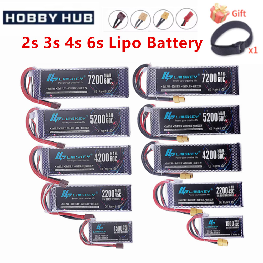 2S 3S 4S 6S リポバッテリー 7.4V 11.1V - 4S Lipo Battery 14.8V 6000Mah のレビューと価格