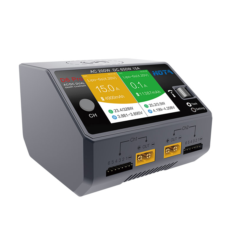 Hota6 pro ac 200w/dc 650w 15a  - Hota D6 Pro Dual Lipo Charger のレビューと価格