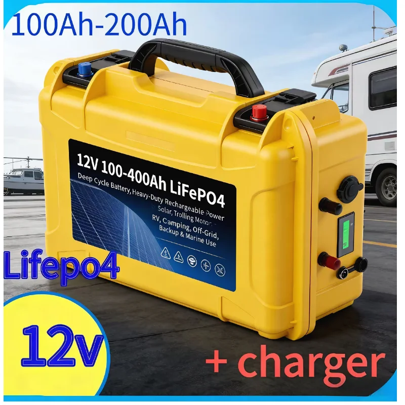 12V LiFePO4 100‑200Ah |   Blue - Lifepo4 12V 100Ah Bms Bluetooth のレビューと価格