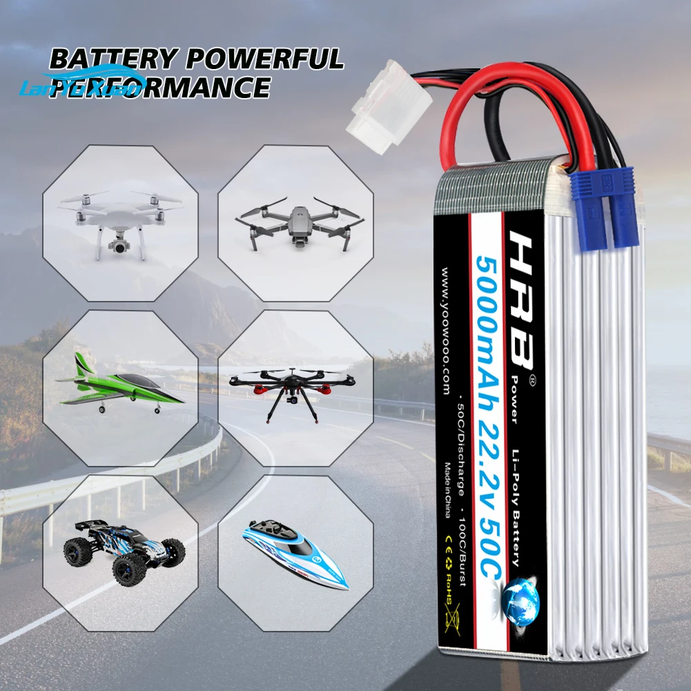 2 個 6S Lipo バッテリー 22.2V 5000mA - 6S Lipo Battery 22.2V 5000Mah のレビューと価格