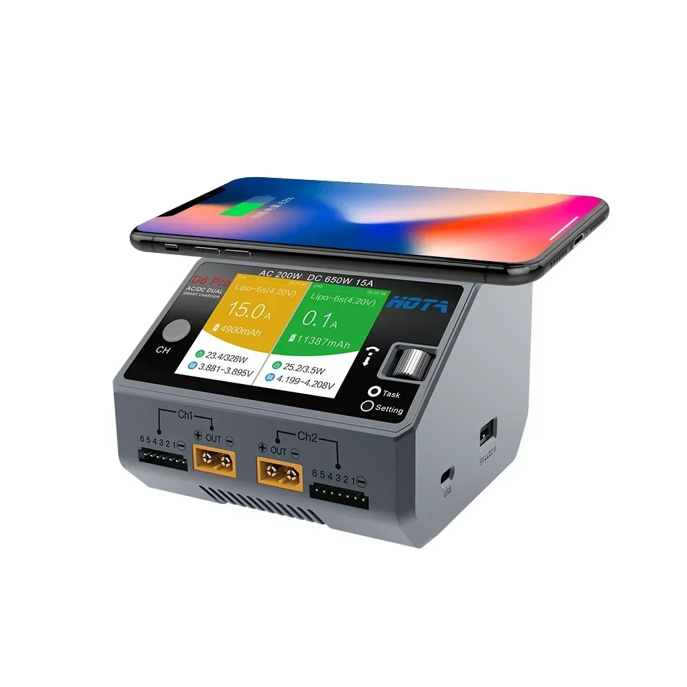 HOTA D6 Pro デュアルチャンネルスマート充電器 A - Hota D6 Pro Dual Lipo Charger のレビューと価格