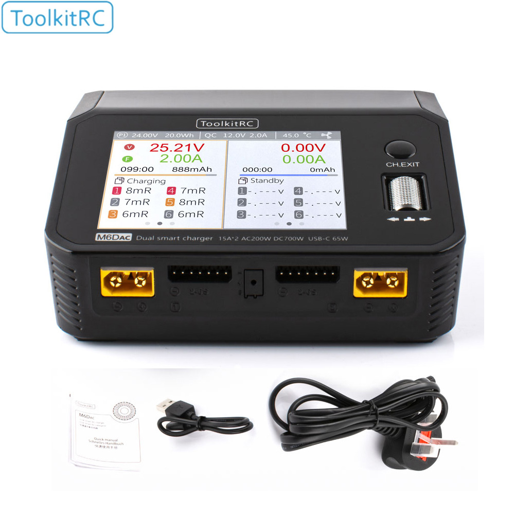 ToolkitRC M6DAC デュアルチャンネルスマートリ - Toolkitrc M6Dac Smart Charger のレビューと価格