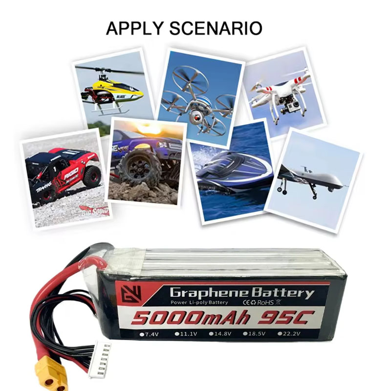 リポバッテリー 6S 5000mAh XT60 XT90 E - 6S Lipo Battery 22.2V 5000Mah のレビューと価格