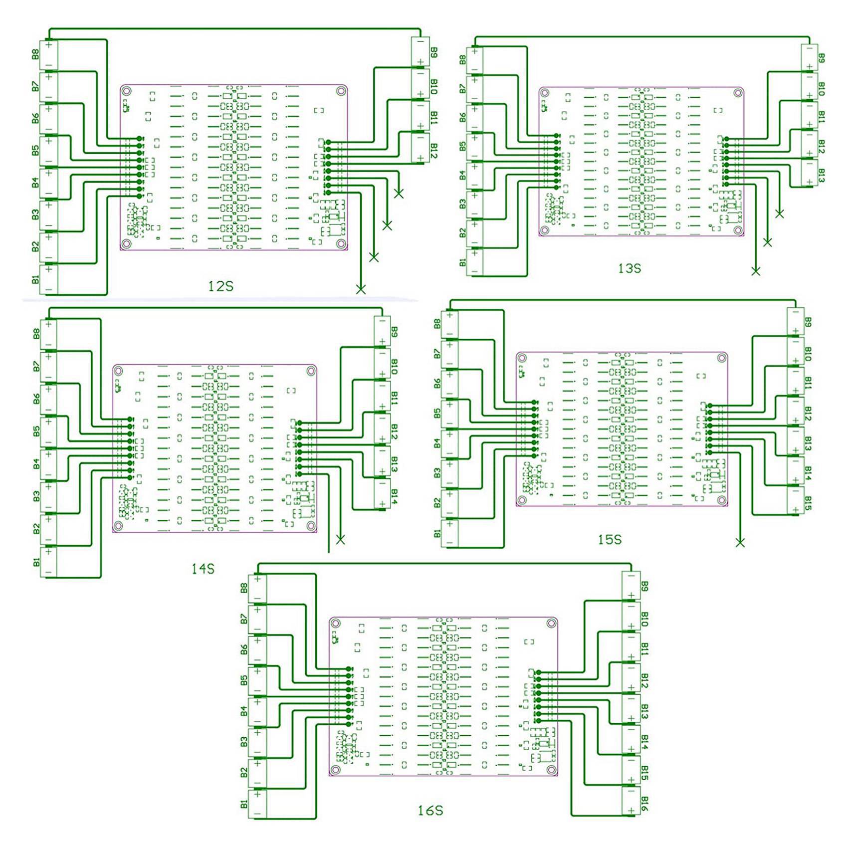 ABZZ-2X 12S 13S 14S 15S 16S アク - 12S Lipo Battery Balancing Board のレビューと価格