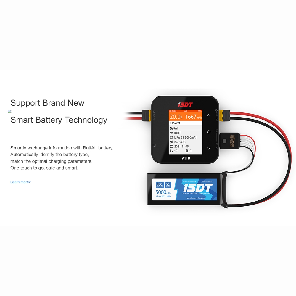 新しい ISDT Air8 リポパワーバランスバッテリー充電 - Isdt Air8 8S Lipo Charger のレビューと価格