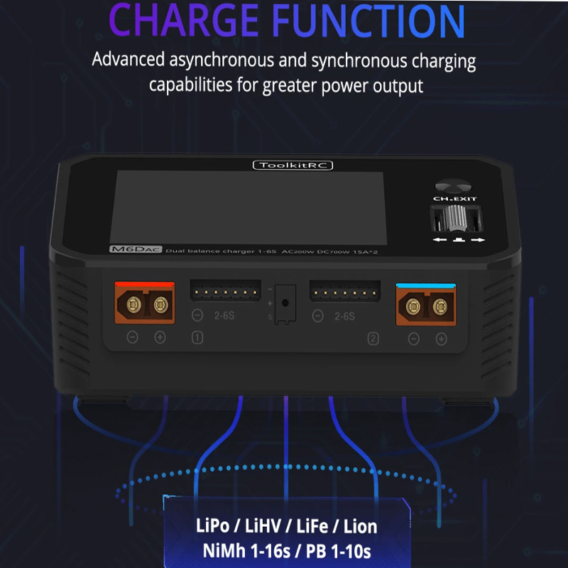 ToolkitRC M6DAC デュアルチャンネルスマートリ - Toolkitrc M6Dac Smart Charger のレビューと価格